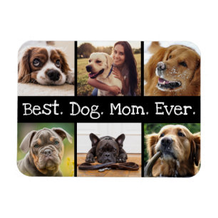 Magnet Flexible Photo Collage de la meilleure maman du chien en no