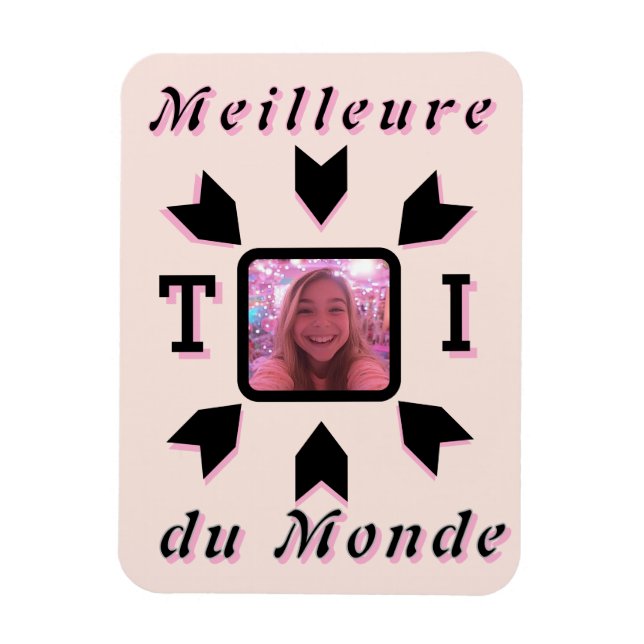 Magnet Flexible Photo Customizable "Best T (Vertical)