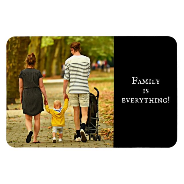 Magnet Flexible Photo de coutume de famille  (Horizontal)