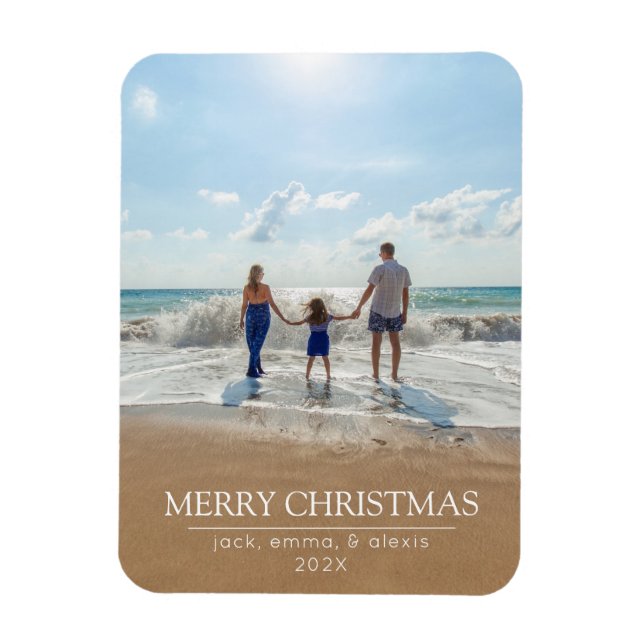 Magnet Flexible Photo de famille classique Noël (Vertical)