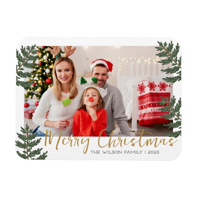 Magnet Flexible Photo de famille de Noël Joyeux (Créateur téléchargé)