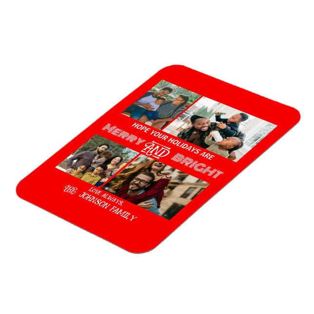 Magnet Flexible Photo de famille moderne et branchée Merry et Brig (Côté Gauche)
