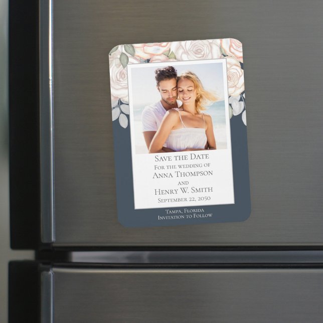 Magnet Flexible Photo de mariage personnalisée pour annonce de dat (Créateur téléchargé)