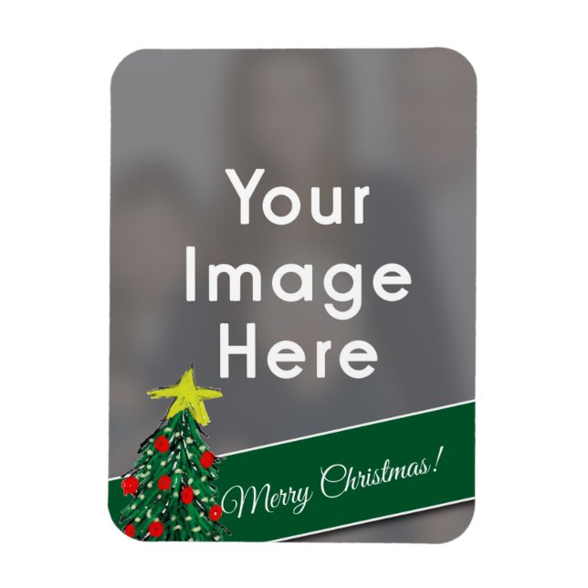 Magnet Flexible Photo de Noël personnalisée (Vertical)