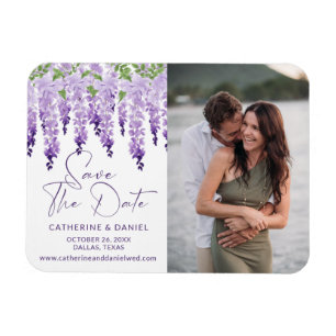 Magnet Flexible Photo Enregistrer La Date Aquarelle Mariage Wister