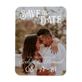 Magnet Flexible Photo Enregistrer l'aimant de date avec du texte b