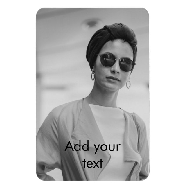 Magnet Flexible Photo et texte personnalisés (Vertical)