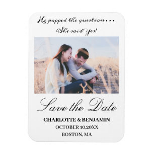 Magnet Flexible Photo Mariage Enregistrer L'Aimant Date