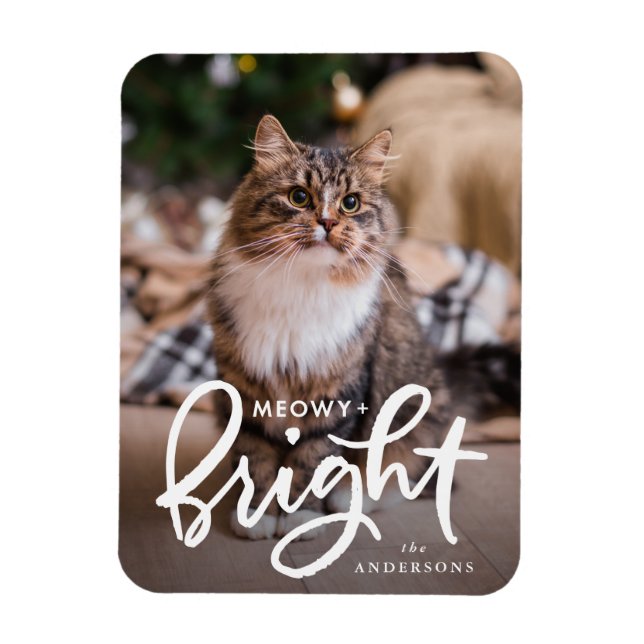 Magnet Flexible Photo Meowy et Bright Cat (Vertical)