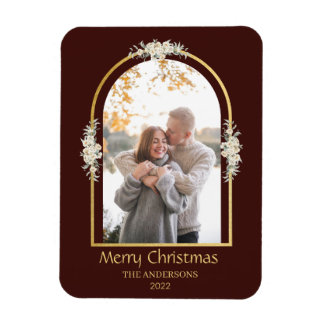 Magnet Flexible Photo minimaliste moderne Arc Floral Brown