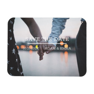 Magnet Flexible Photo Minimaliste Moderne Enregistrer La Date