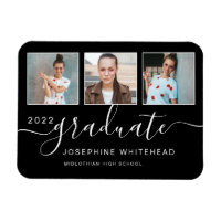 Photo moderne Collage de graduation 2022 Noir