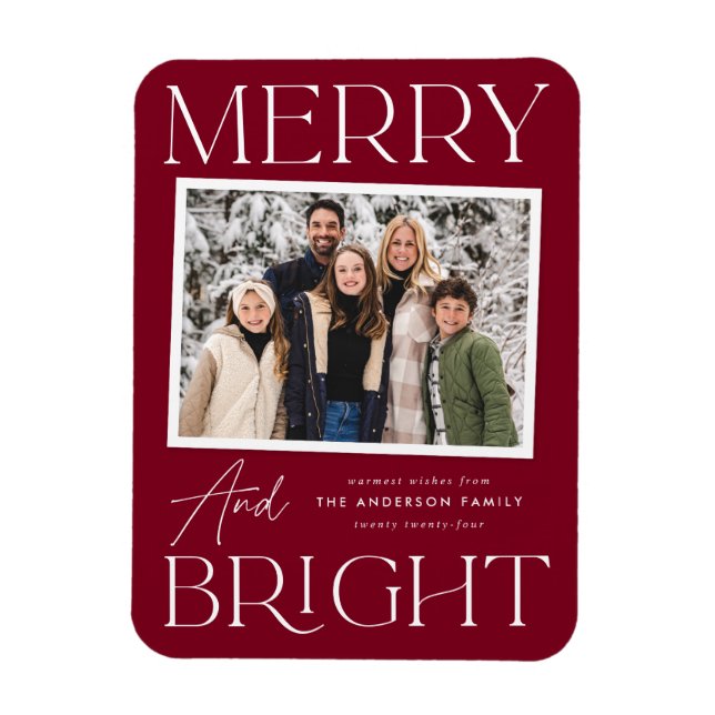 Magnet Flexible Photo moderne Joyeuse et brillante (Vertical)