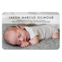 Photo moderne Nom bébé Stat Nouveau-né réfrigérate