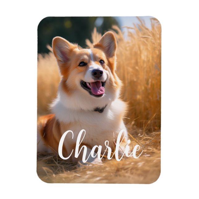 Magnet Flexible Photo personnalisée avec animal de compagnie avec  (Vertical)