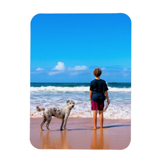 Magnet Flexible Photo personnalisée Faites votre propre design - J (Vertical)