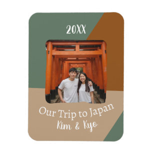 Magnet Flexible Photo personnalisée Notre voyage au Japon Souvenir