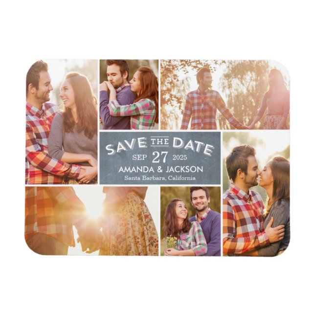 Magnet Flexible Photo Showcase Enregistrer L'Aimant Date (Horizontal)