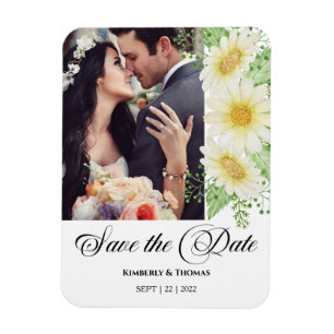 Magnet Flexible Photo Wedding Enregistrer l'aimant Date