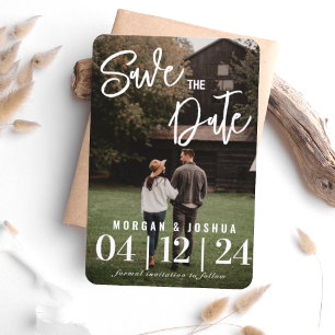Magnet Flexible Photo Wedding Enregistrer l'aimant Date   Faux Vel