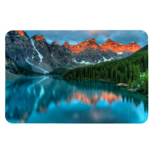 Magnet Flexible Photographie du paysage des montagnes et des lacs 