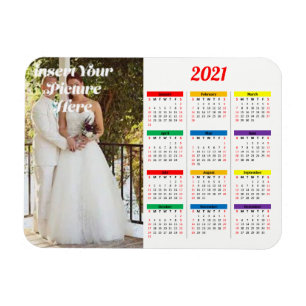 Magnet Flexible Photographie personnalisée Heure calendrier arc-e