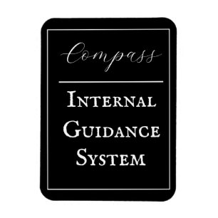 Magnet Flexible Phrase "Compas - Système de guidage interne"