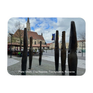 Magnet Flexible Piata Unirii, Cluj-Napoca, Roumanie, sur un