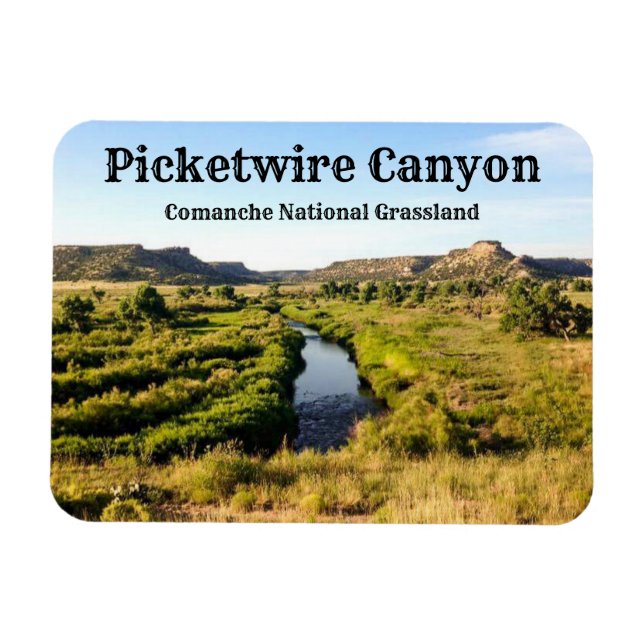 Magnet Flexible Picketwire Canyon Comanche Natl. Aimant du sol (Horizontal)