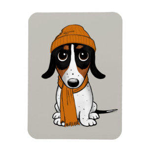 Magnet Flexible Piebald Dachshund Chien Hipster