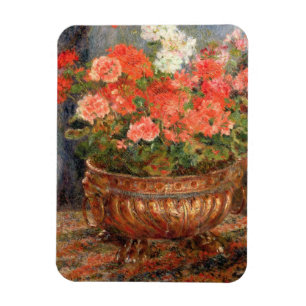 Magnet Flexible Pierre A Renoir Geraniums en Copper Basin