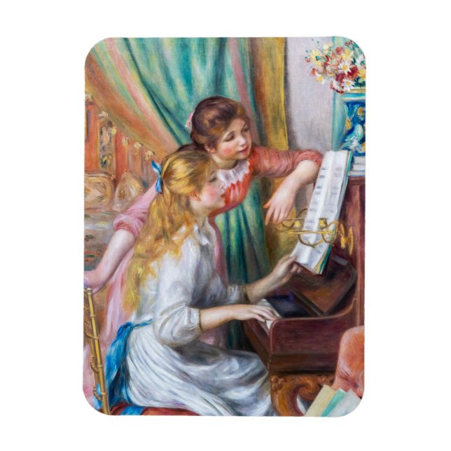 Magnet Flexible Pierre Auguste Renoir - Jeunes filles au piano (Vertical)