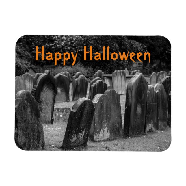 Magnet Flexible Pierre de cimetière d'Halloween (Horizontal)