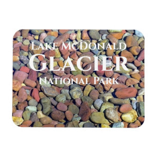 Magnet Flexible Pierres douces dans le lac Water McDonald, Glacier