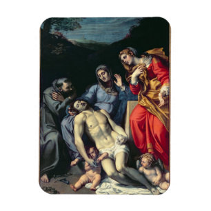 Magnet Flexible Pieta with St. Francis et St. Mary Magdalene, c.1