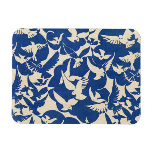 Magnet Flexible Pigeons in White and blue Rijksmuseum Amsterdam
