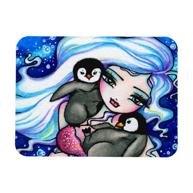 Magnet Flexible Pingouins pour bébés de sirène de l'Arctique par H (Horizontal)