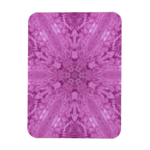 Magnet Flexible Pink Feminine Lace Kaleidoscope Snowflake