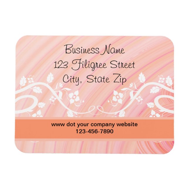 Magnet Flexible Piquer les spirales, Filigree et Fleurs sur mesure (Horizontal)