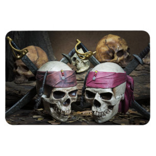 Magnet Flexible Pirate Skuls aimant photo