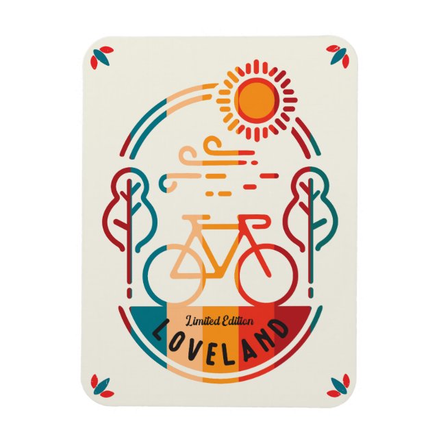 Magnet Flexible Piste cyclable Retro Loveland (Vertical)