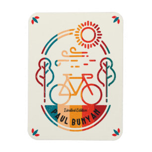 Magnet Flexible Piste cyclable Retro Paul Bunyan