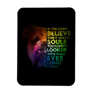 Magnet Flexible Pitbull regarda Dans Leurs Yeux Assez Longs Chiens