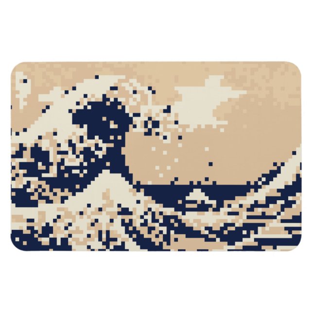 Magnet Flexible Pixel Tsunami 8 bits Pixel Art (Horizontal)