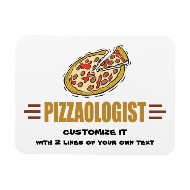 Magnet Flexible Pizza personnalisée (Horizontal)