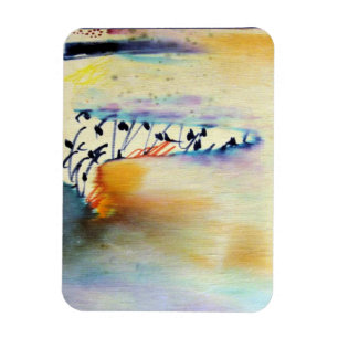 Magnet Flexible Plage d'aquarelle