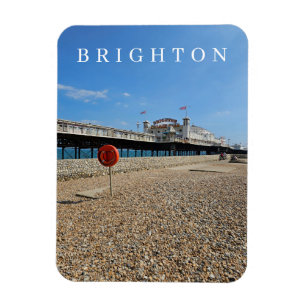Magnet Flexible Plage de Brighton et vue sur la jetée aimant frigo