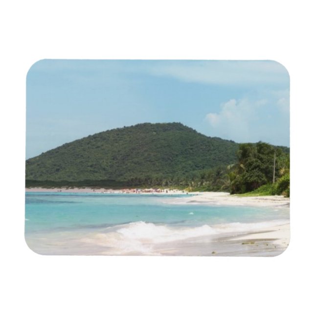 Magnet Flexible Plage de Flamenco Porto Rico à Culebra (Horizontal)
