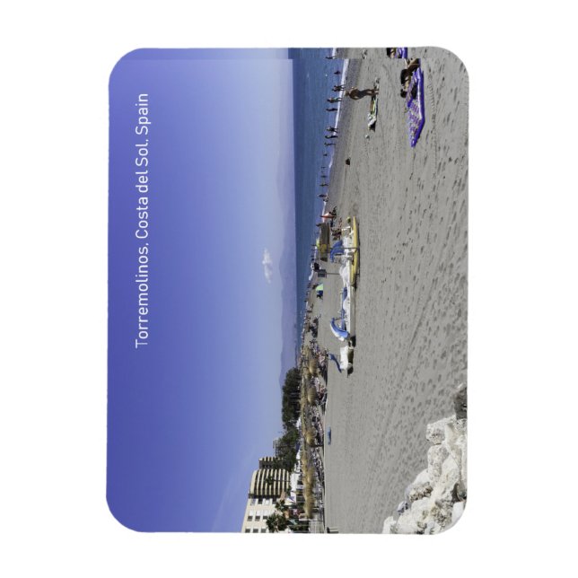 Magnet Flexible Plage de Torremolinos, Costa del Sol, Espagne (Vertical)