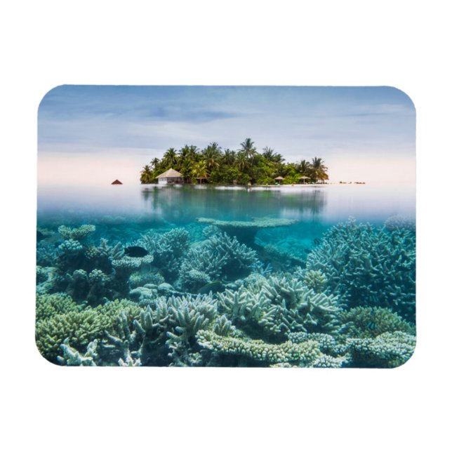 Magnet Flexible Plages tropicales | Ari Atoll Maldives (Horizontal)